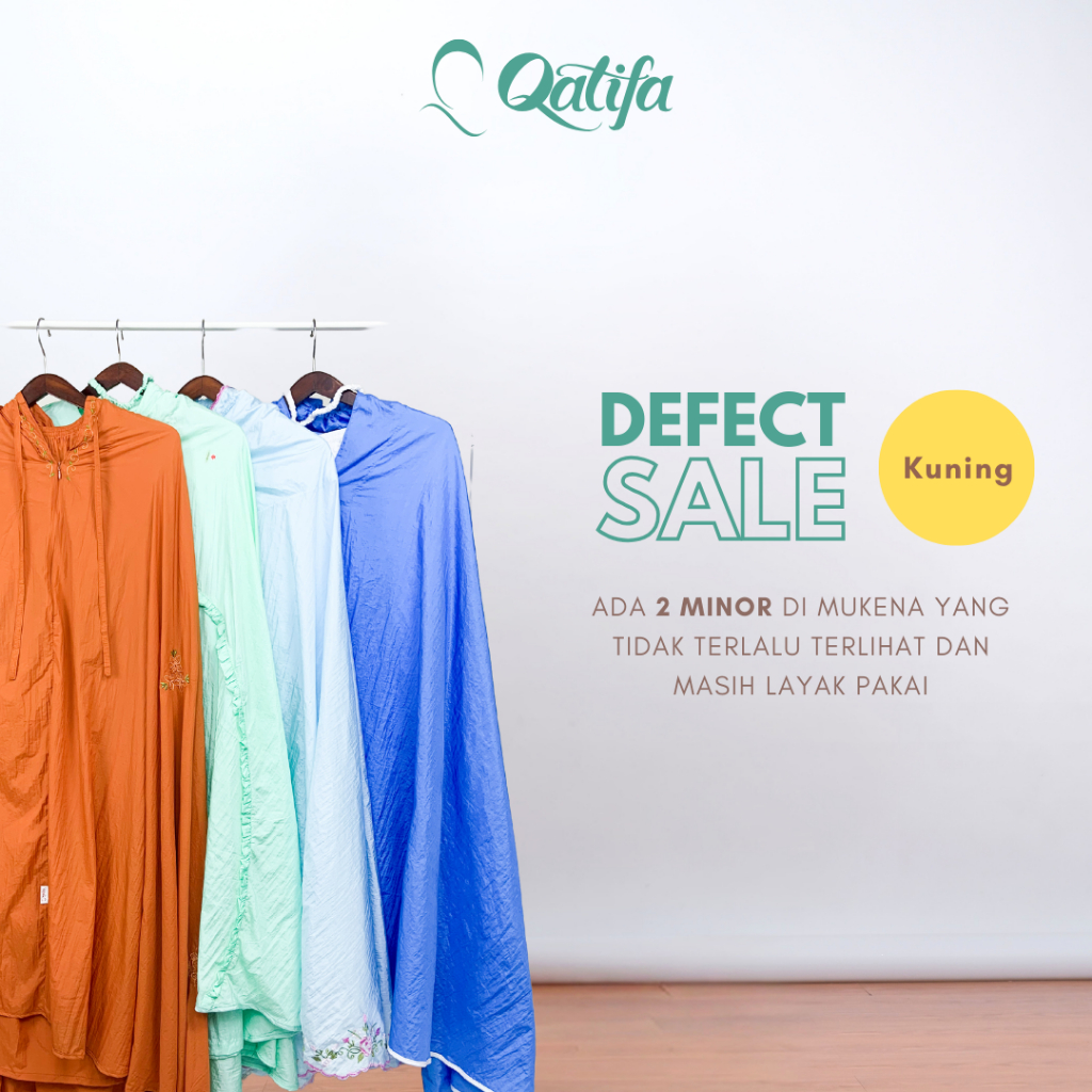 Mukena Reject Defect Sale Rijek Pabrik Defect Kuning by Rumah Qatifa