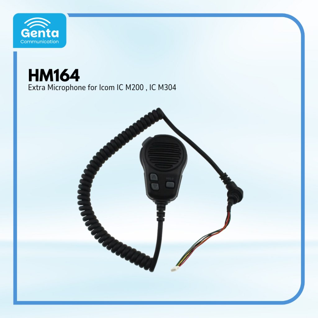 ICOM HM164 HAND MICROPHONE / EXTRA MICROPHONE ICOM IC M200 IC M304 GARANSI BARU ORIGINAL TERMURAH