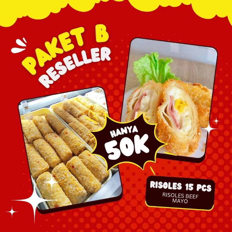 

PAKET B RESELLER (RISOL BEEF MAYO 15 PCS)