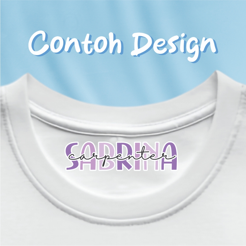 

RB Stiker Nama Kain Custom Sticker Label Baju DTF