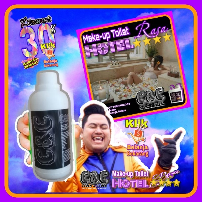 C&C pembersih kerak keramik kamar mandi membandel makeup toilet cleaner