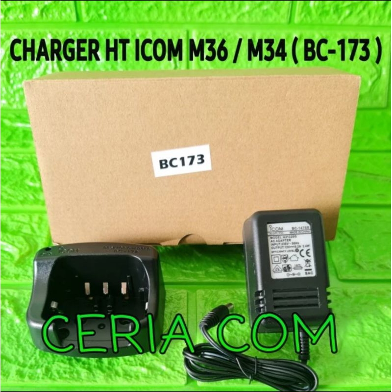 CHARGER HT ICOM IC M36 IC M37 BC 173 CARGER BC173 UNTUK HT ICOM IC M36 IC M37