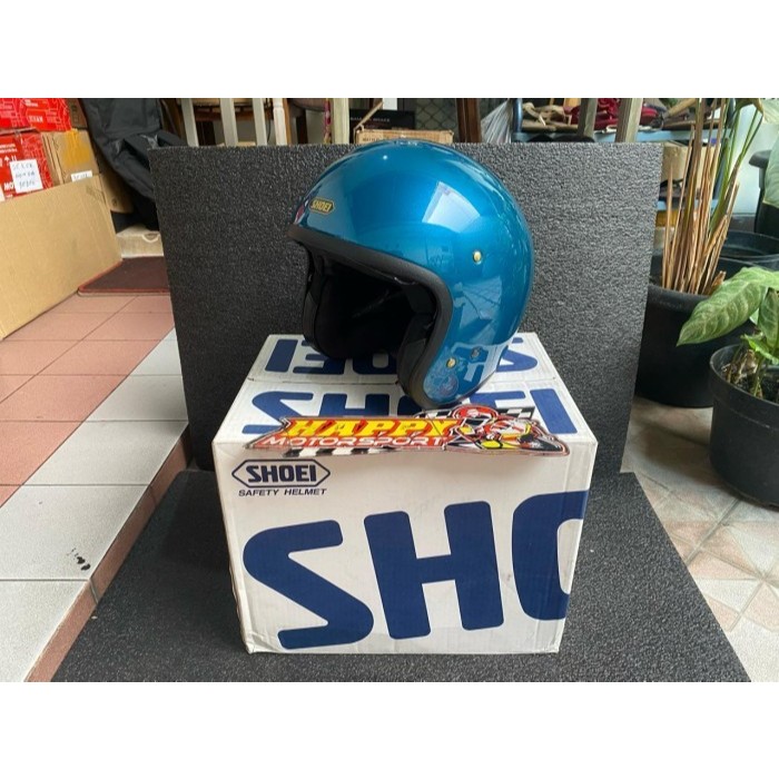 HELM HALF FACE SHOEI JO LAGUNA BLUE