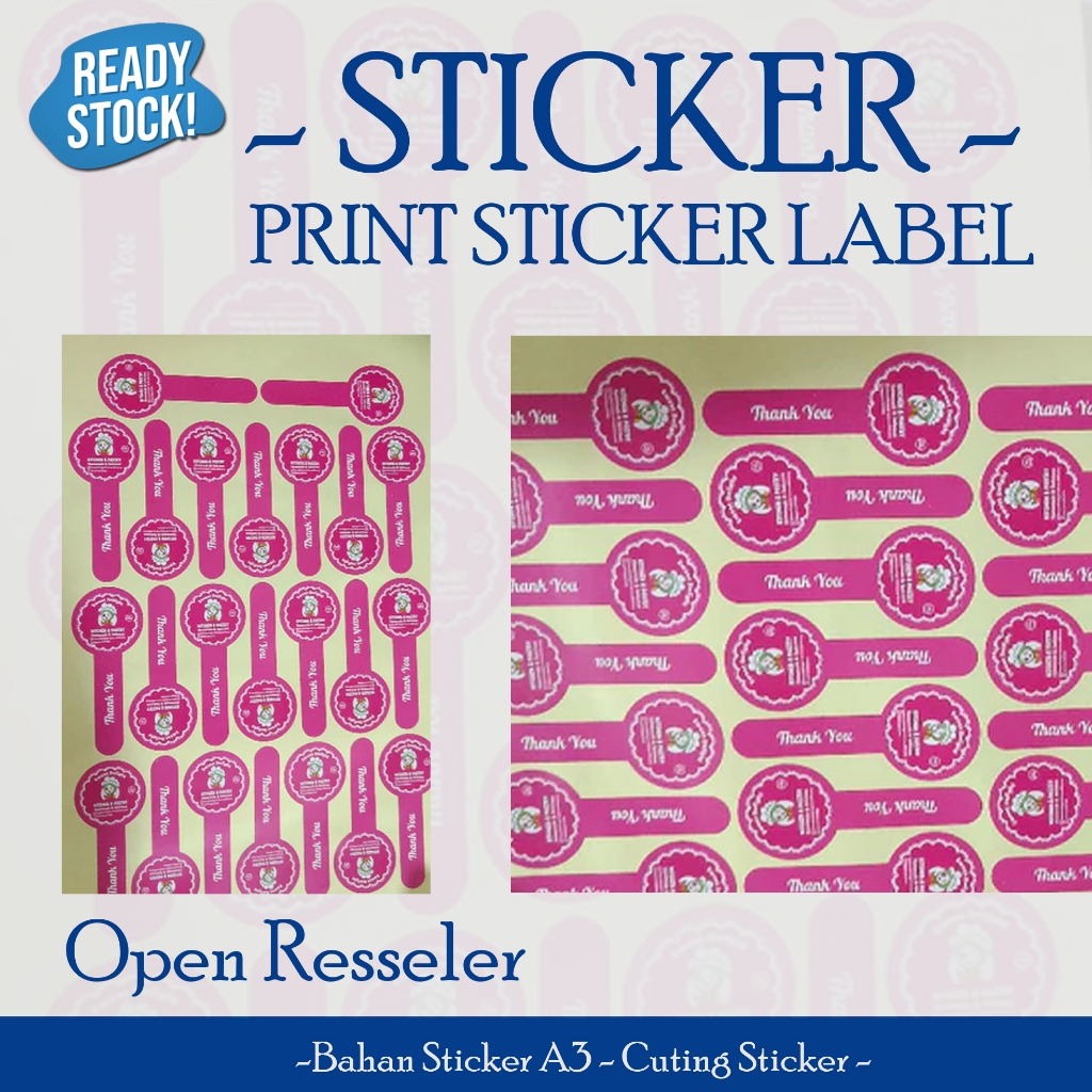 

PRINT LABEL STICKER KROMO KISS CUT CUSTOM