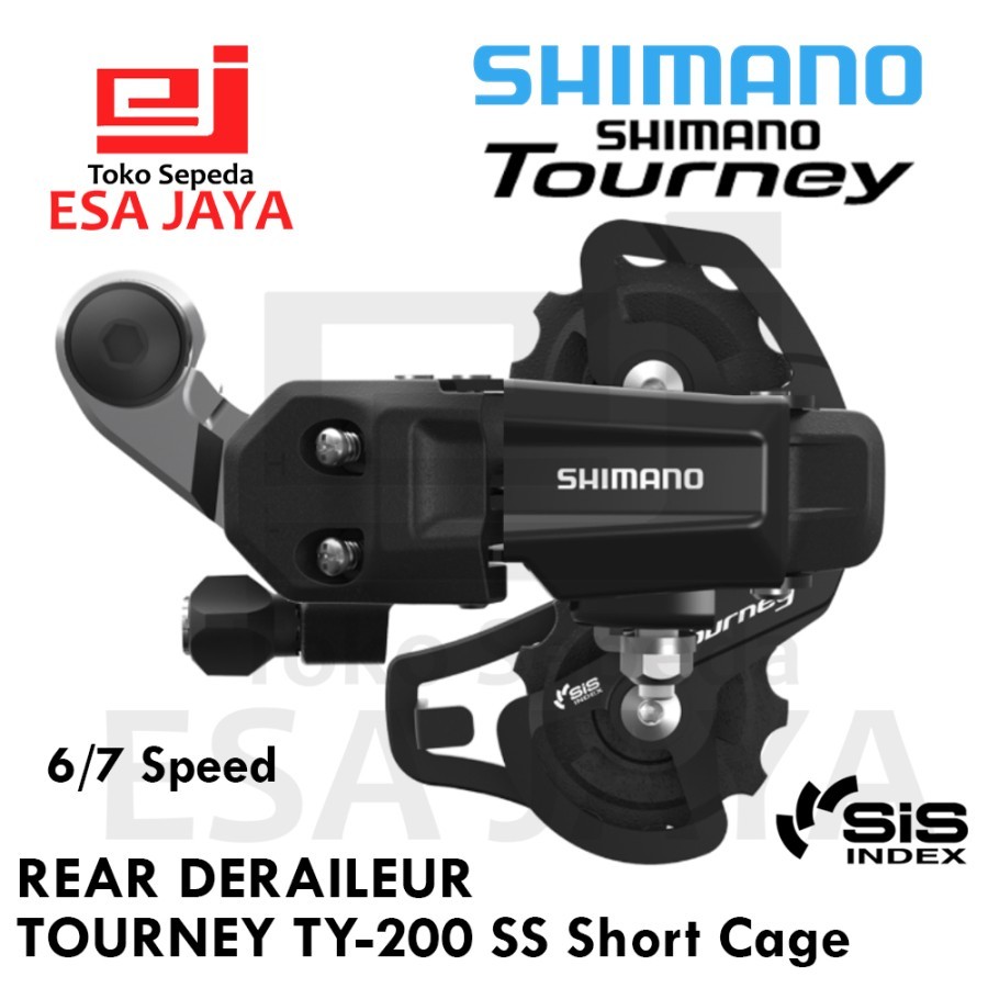 Shimano Rear Derailleur Tourney TY-200 SS Short Cage TY200 6 7 Speed