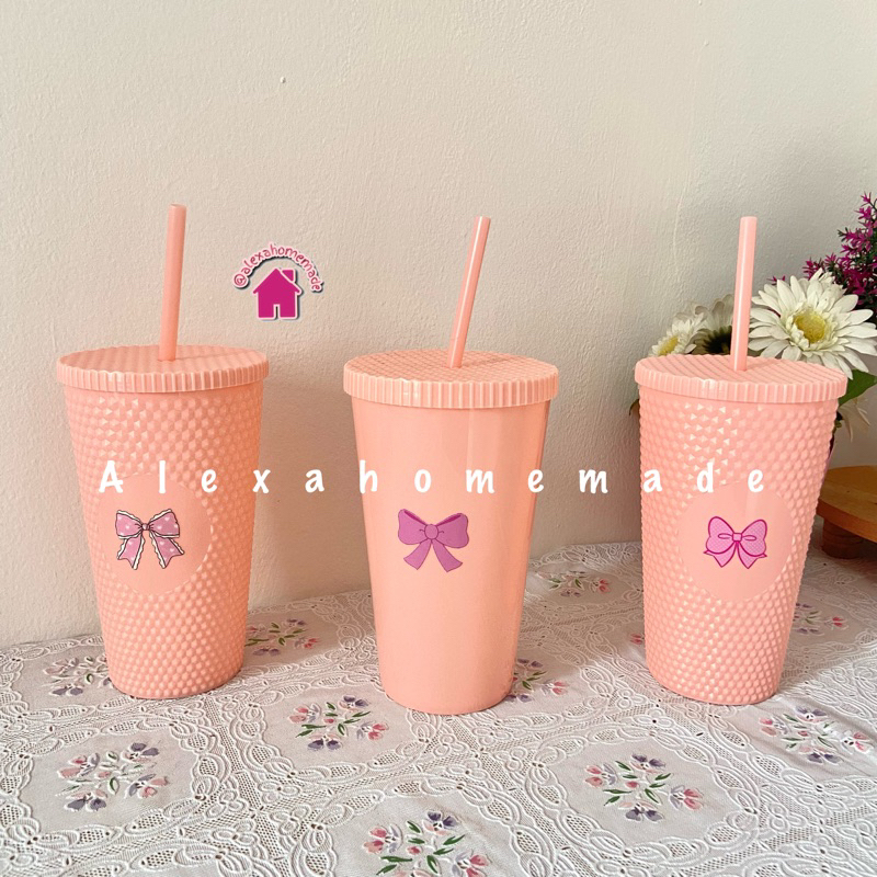 TUMBLER  PLASTIK DOTTIE - botol minum/tumblr lucu/botol tumblr
