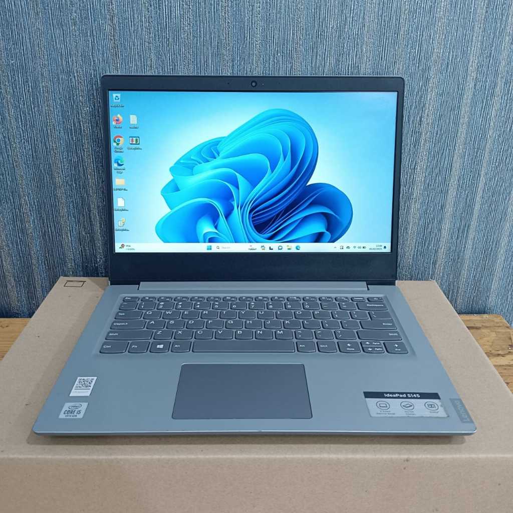 Laptop Lenovo Ideapad S145, i5-1035G1, Gen 10Th, 4/512Gb, Lengkap, Silver