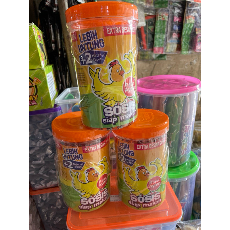 

Promo !!! Sosis Sonice Ayam 1toples isi 24+2pcs 600g