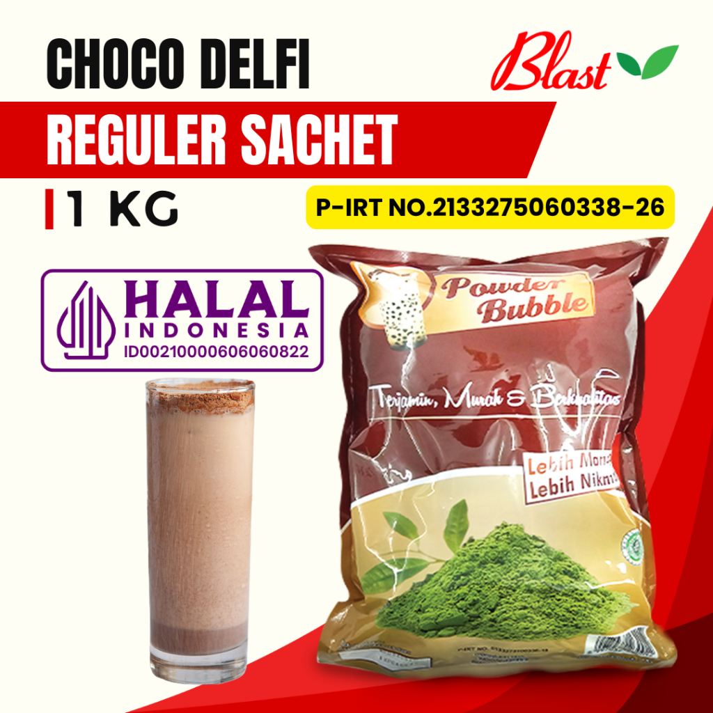 

Bubuk CHOCO DELFII 1 KG - Powder Chocolate Delfi / Bubuk Minuman Mix Gula