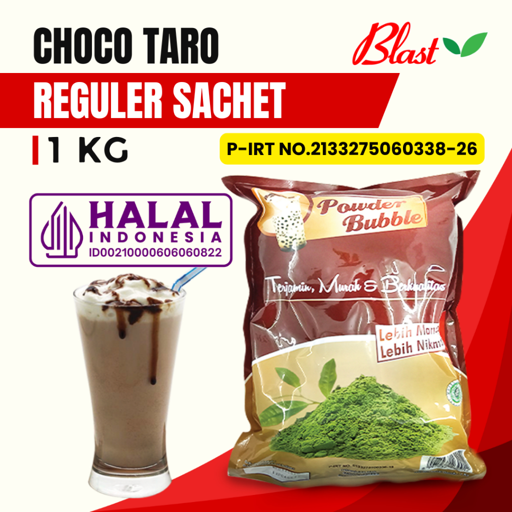 

Bubuk CHOCO TARO 1 KG - Bubuk Minuman Rasa Cokelat Taro - MIX Creamer + Gula / Powder Drink