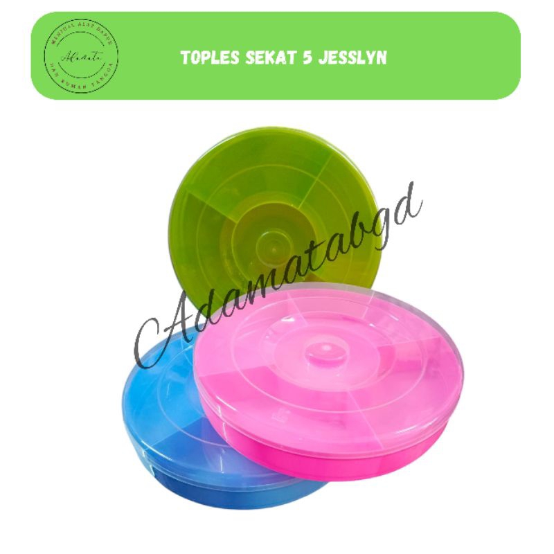 Toples Kue Kering Toples Coklat Toples Sekat 5 Jesslyn Tantos