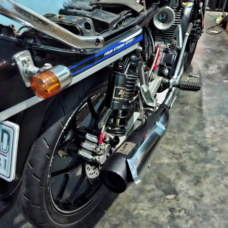 Knalpot standar racing supra 125fi pnp di cb,gl100,glkotak original LMR MUFFLER Motorcycle