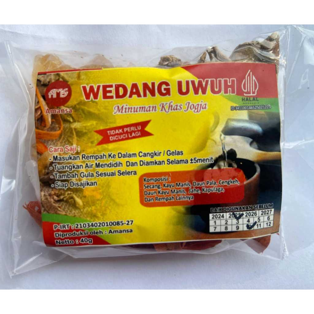 

Amansa Wedang Uwuh Komplit Premium Rempah Gula Batu Kapulaga Proses Oven Antioksidan | Herbal