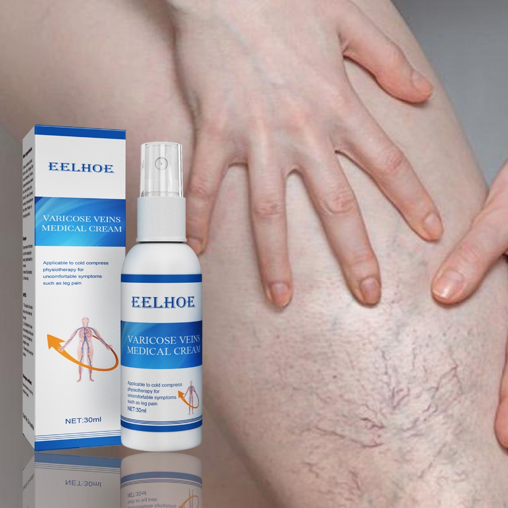 EELHOE Semprotan Pijat Intravena 30ml Semprotan Nyeri Benjolan Pembuluh Darah Kaki Varises Pereda Va