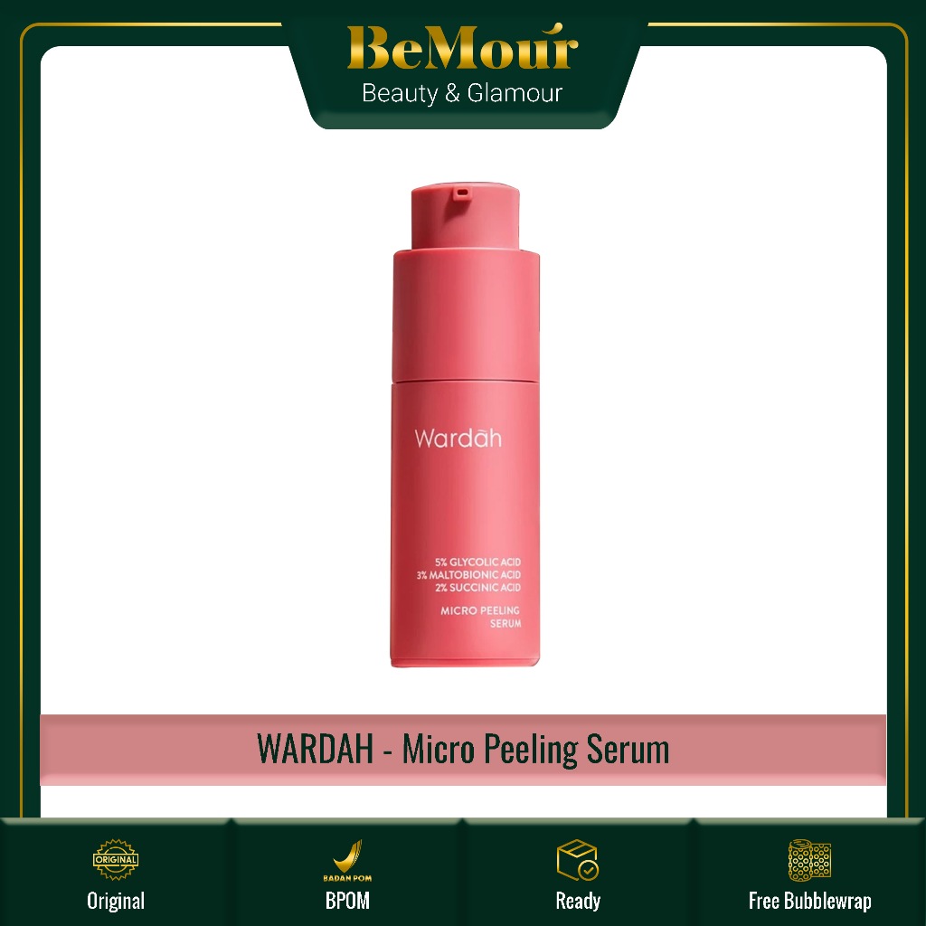 WARDAH - MICRO PEELING SERUM ( 20 ml ) - Serum Wajah Mengangkat Sel Kulit Mati 5% Glycolic Acid