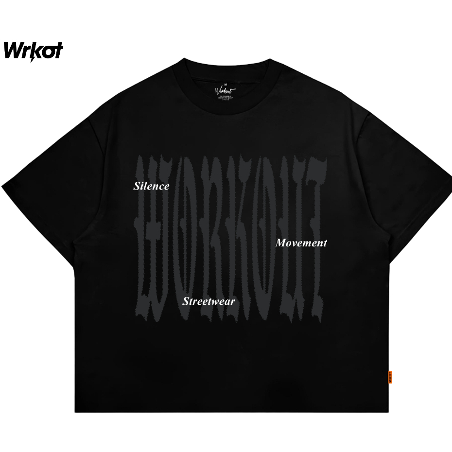 Workout Streetwear Kaos Baju Tshirt Boxy Oversize 20S Ripple