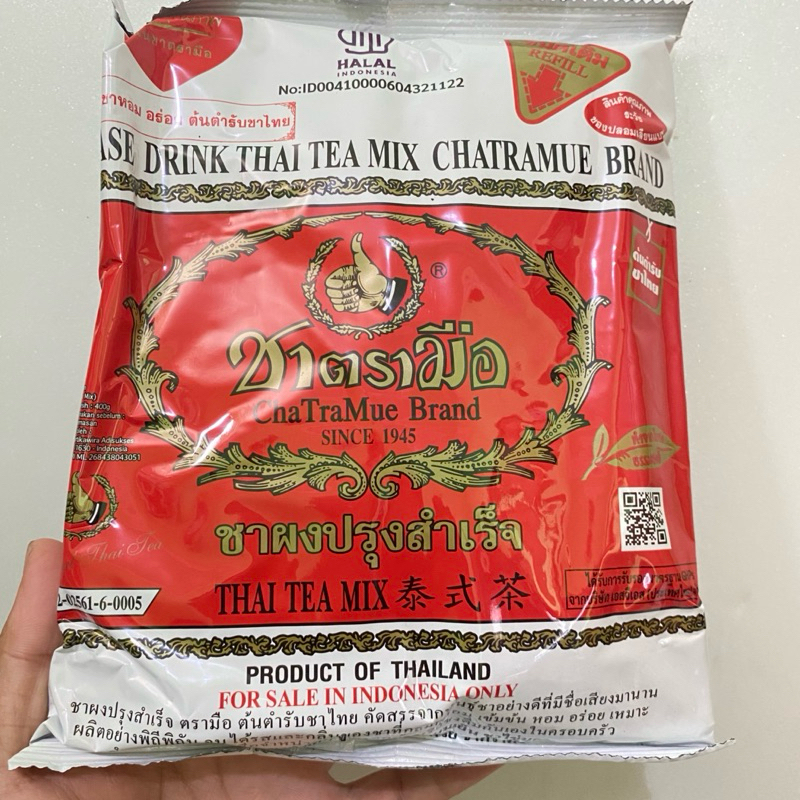 

TEH CHATRAMUE THAILAND THAI TEA 400gr ( made in indonesia ) exp 2026