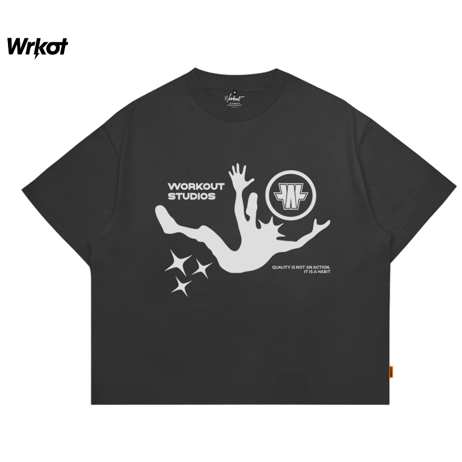 Workout Streetwear Kaos Baju Tshirt Boxy Oversize 20S Action