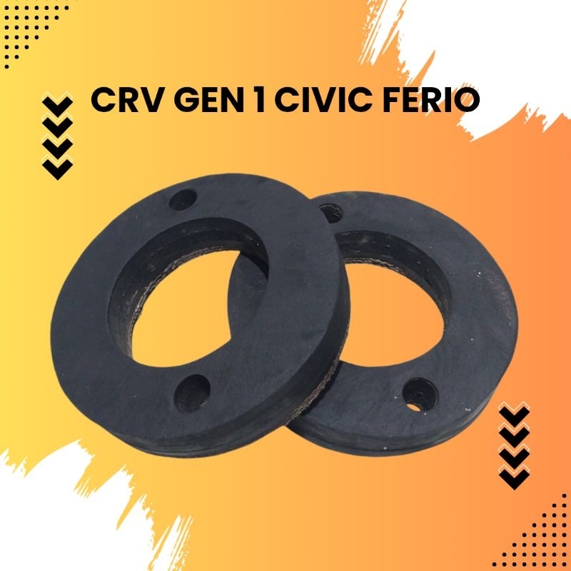 Karet Spacer Shock Depan Crv Gen 1 Civic Ferio Bahan Ban 1Set(2Biji)
