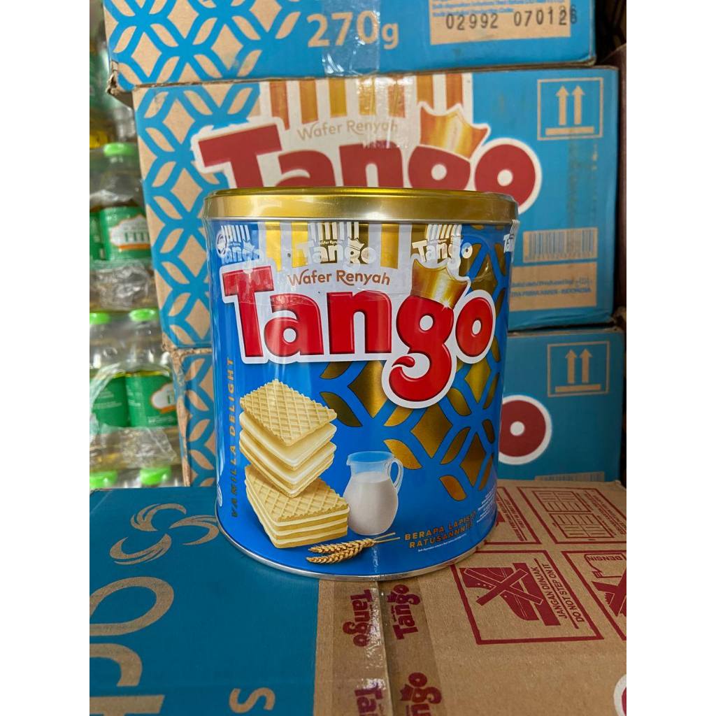 

TANGO Wafer Renyah Kaleng / Tin 240 g - Cokelat - Vanila