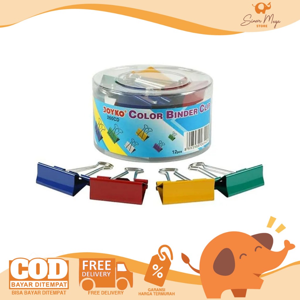 

Joyko Binder Clip 260CD Warna