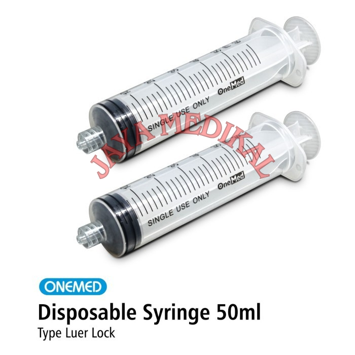 Spuit 20cc Lubang Tengah Onemed Syringe 20cc luer Lock