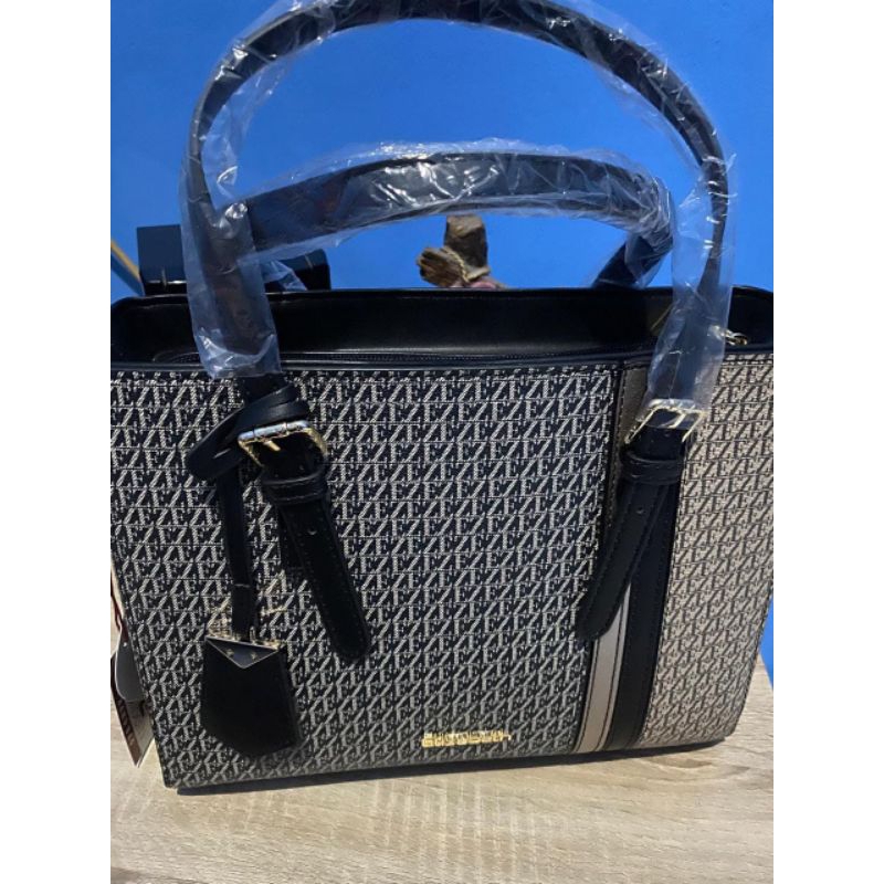 Elizabeth  Tas Handle Bag Mini - Black White (NEW)