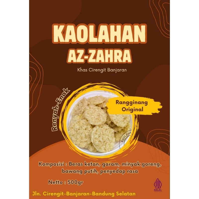 

RENGGINANG BAWANG ORIGINAL MENTAH KHAS CIRENGIT BANJARAN BERAT 500 GRAM