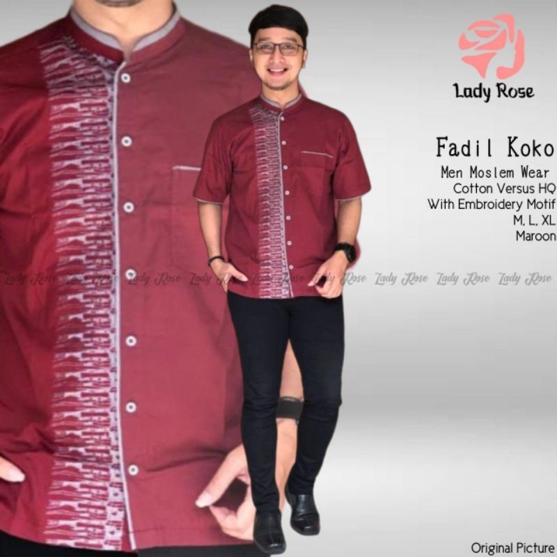 Baju Koko Pria Fadil ecer terbaru