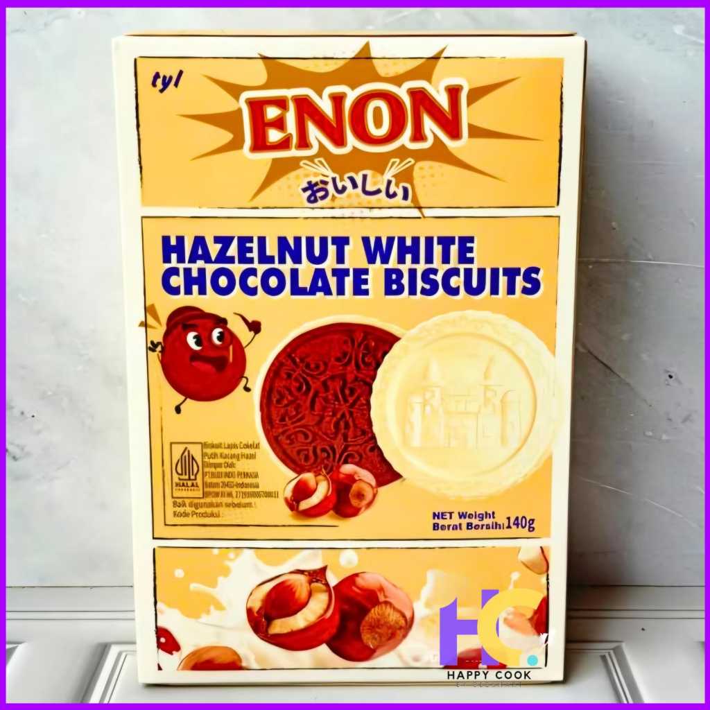 

HAPPYCOOK|| BISCUIT LAPIS COKLAT //ENON Choco Biscuits Hazelnut White Chocolate Biskuit Lapis Cokelat Putih Kacang Hazelnut //Matcha //Strawberry Kemasan 140g