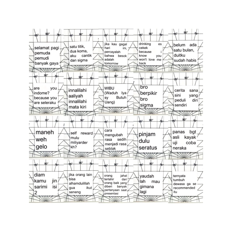 

50pcs brat meme sticker