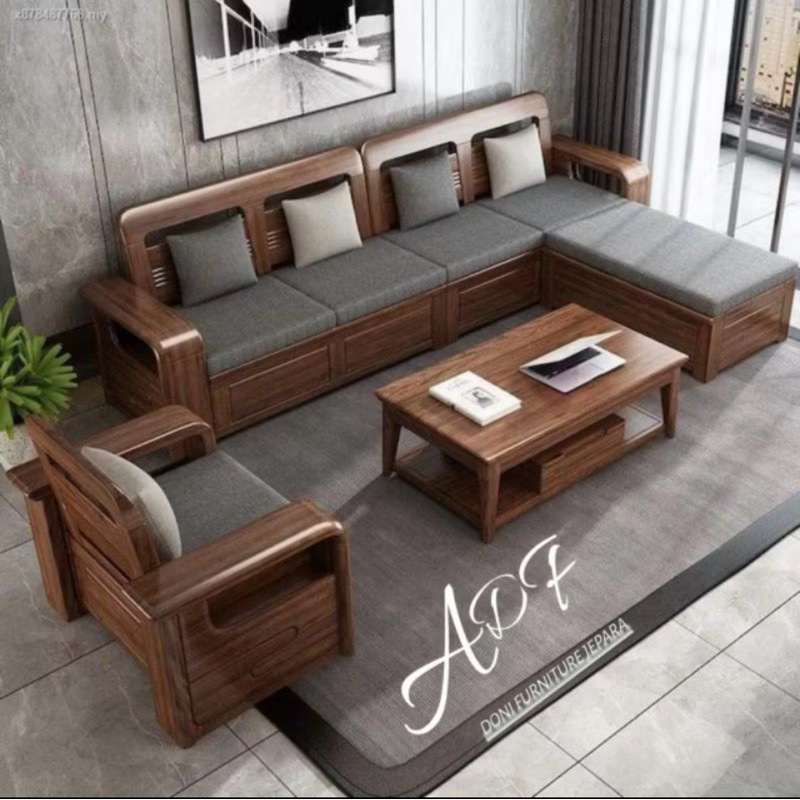 kursi tamu jati kursi sudut furnitus jepara kursi minimalis bagus rekomensasi kayu dari jepara