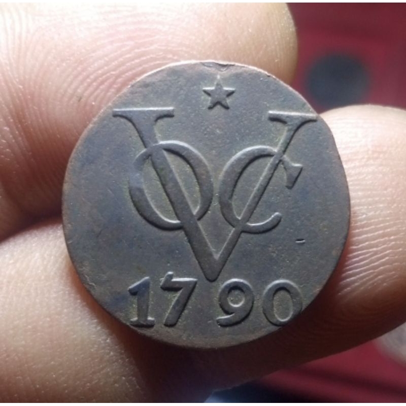Koin VOC 1 Duit Utrecht 1790 Nice