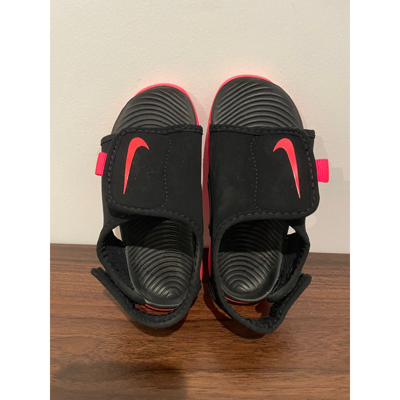 nike sandal sunray black pink