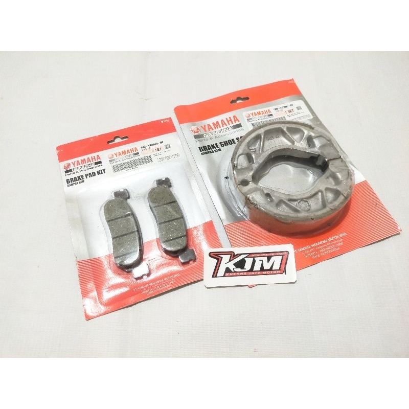 KAMPAS REM DEPAN BELAKANG RX KING MIO JUPITER VEGA R LAMA F1ZR SCORPIO ORIGINAL YAMAHA [ AUS -W0045 