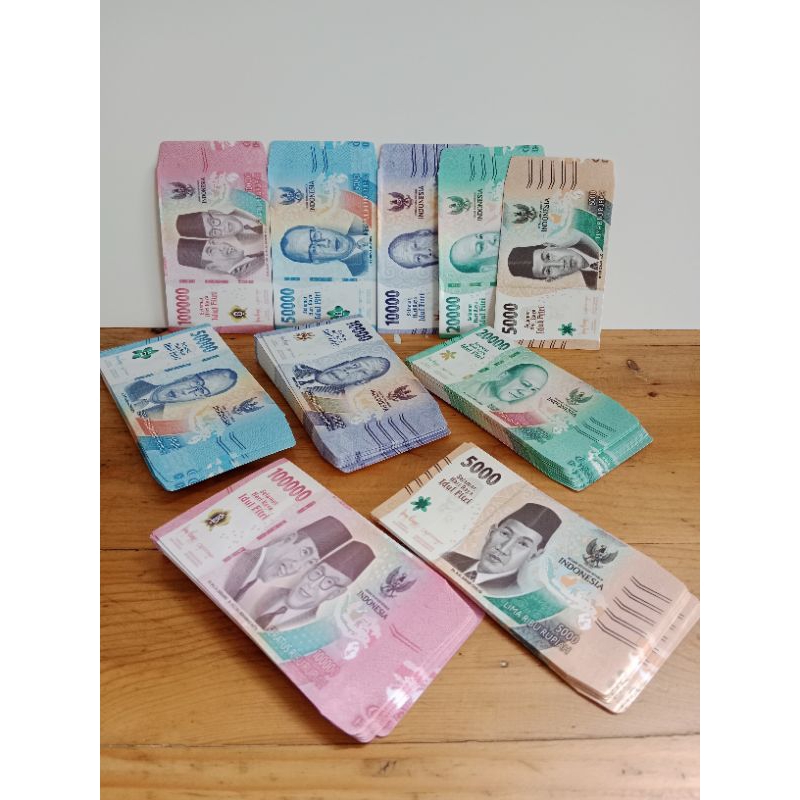 

50 lembar....amplop lebaran gambar uang mainan
