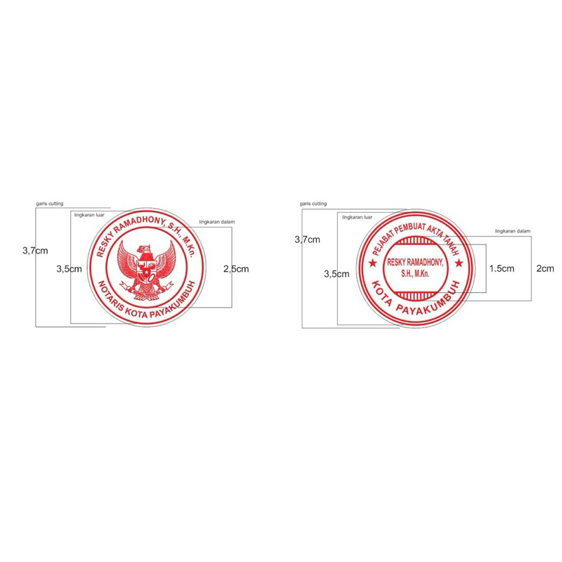 

Stempel / Cap Legalisir, Waarmeking.