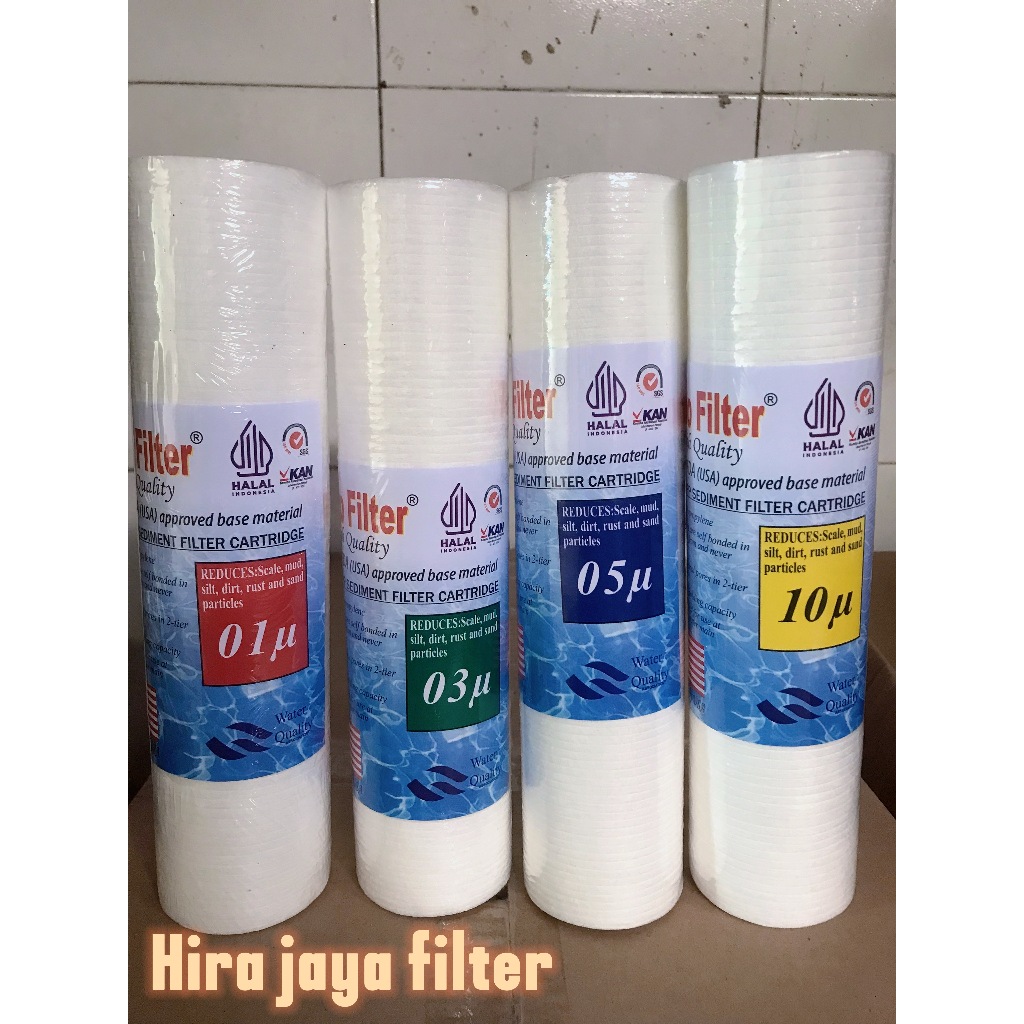 ISI 3 PCS/FILTER AIR 10 INCH/CATRIDGE FILTER AIR 10 INCH/SEDIMEN NANO FILTER 10 INCH (01,03,05,10 MI