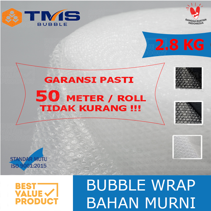 

Bubble Wrap Roll BENING / HITAM TMS 2.8 KG