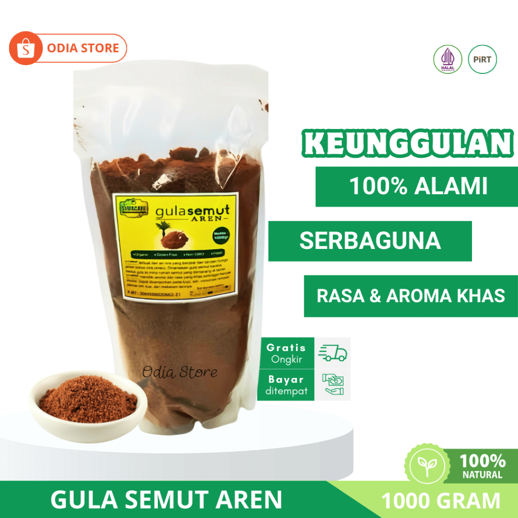 

Gula Semut Aren 1KG - Gula Aren Murni untuk Kesehatan, Minuman, dan Kue