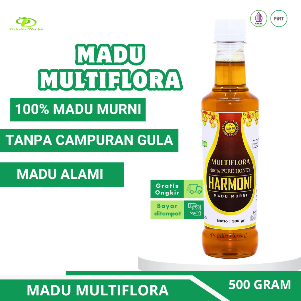 

Madu Murni Multifloral 100% Pure Honey 500gr – Madu Alami Berkualitas