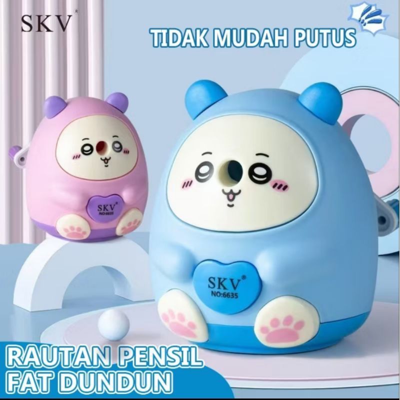 

Serutan pencil fat dundun/rautan pensil fat bear/ongotan pensil cute bear/sharpener pensil putar