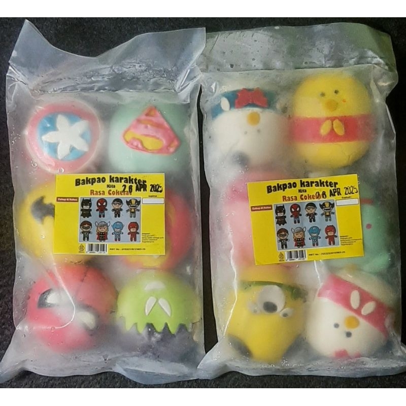

Bapao karakter isi 6 pcs