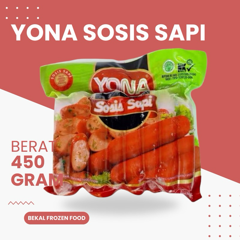 

YONA Sosis Sapi Merah 450gr