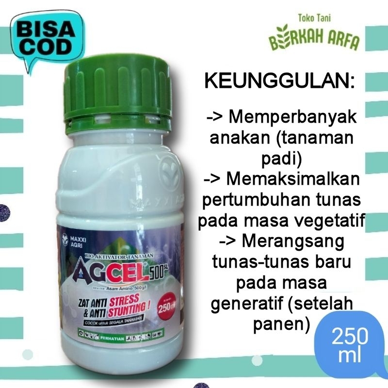 AGCEL 500 SL Asam Amino Perangsang Tunas Baru 250 ml
