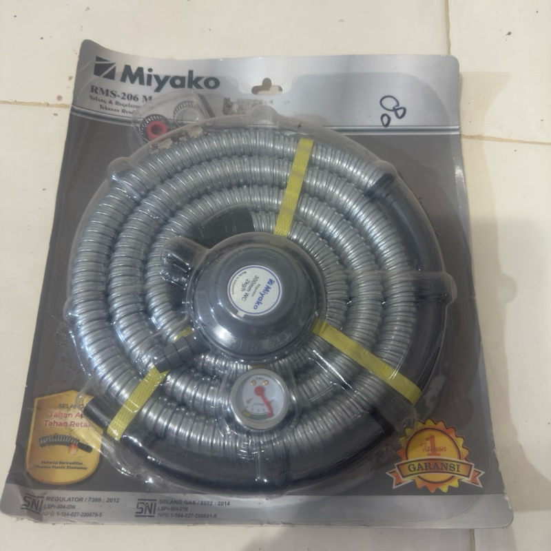PAKET SELANG GAS DAN REGULATOR MIYAKO ORIGINAL