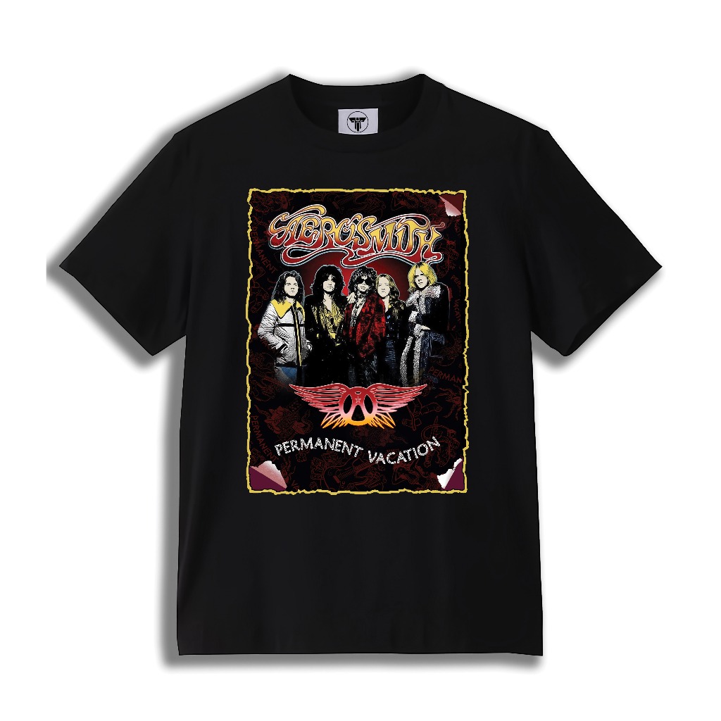 T-shirt Aerosmith _Permanent Vacation | Kaos Band Aerosmith Premium