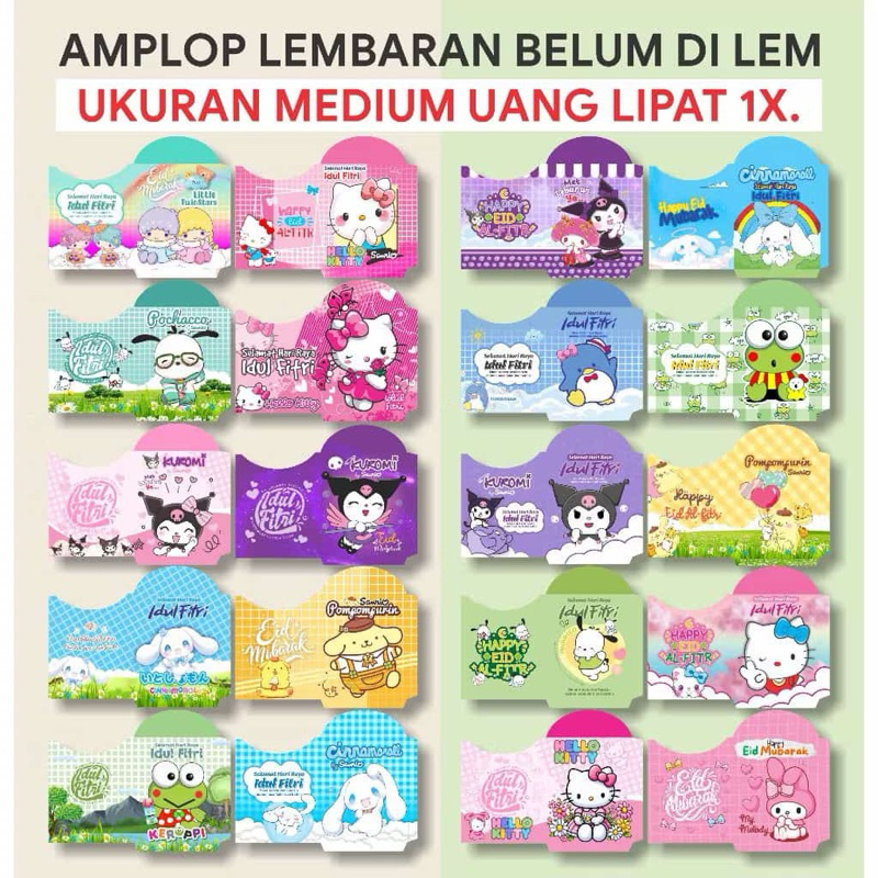 

ANGPAU/AMPLOP/ANGPAO MOTIF KARTUN LEBARAN SNACK PERMEN VIRAL