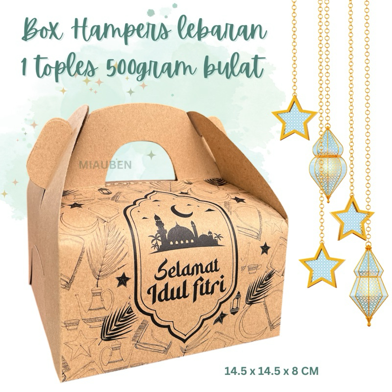 

gable box hampers lebaran untuk 1 toples 500gr