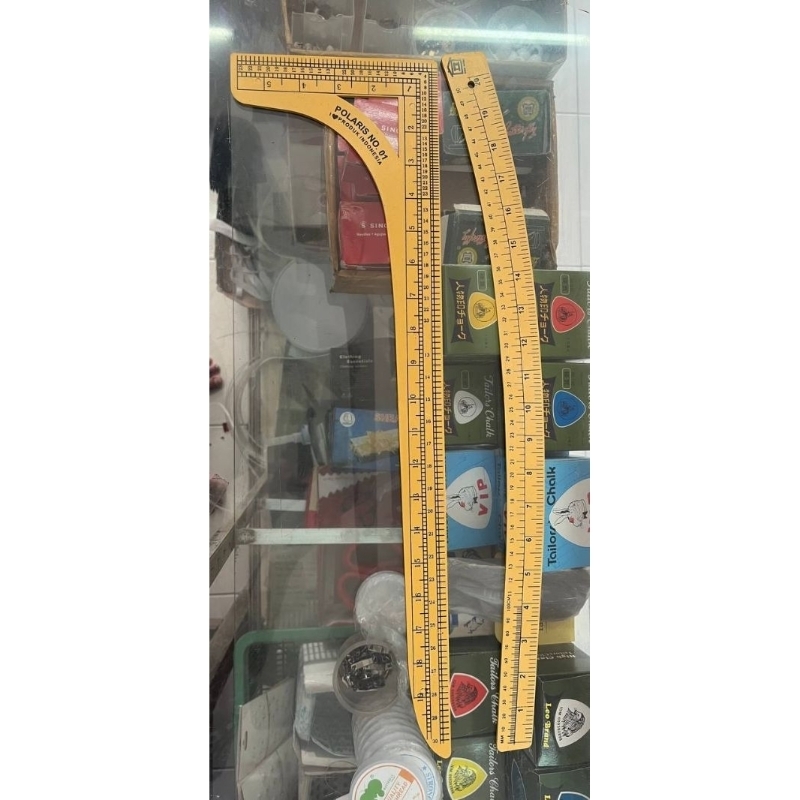 Penggaris Pola Jahit Siku Lengkung